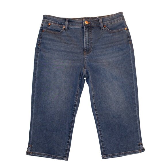 Talbots Women's Denim Shorts Size 8P Casual Summer Stretch Jean Short - Picture 1 of 5